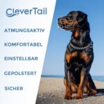 CleverTail XL Metall-Maulkorb für grosse Hunde – Sicher & komfortabel für Rottweiler & Mastiffs – Bild 7