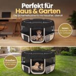 all Pets United Welpenauslauf 125x125cm Pop-Up Laufstall – Sicheres Gehege für Welpen & Kitten – Bild 6
