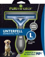 Furminator deShedding-Tool Grösse L Langhaar – Unterfellbürste für grosse Hunde – Bild 2