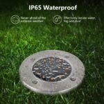 mizikuu Solar Bodenleuchten 8er Set – IP65 Gartenleuchten mit 8 LEDs für Außen – Bild 2