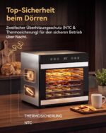 TRIUMPHKEY Dörrautomat mit 8 Edelstahl-Gittern – 650 W für Obst, Gemüse & Fleisch – Bild 2