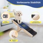 iPetba Hunderampe klappbar mit 4 Höheneinstellungen – Sofarampe für kleine Hunde bis 20 kg – Bild 5