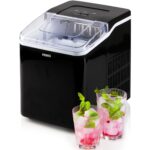 PRIMO PR407IB Tragbare Eiswürfelmaschine – 12 kg/24h – Eiswürfel in 9 Minuten