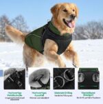 KONVINIT Hunde-Wintermantel XL mit Geschirr & Fleece – Wärmeschutz für grosse Rassen – Bild 4