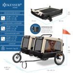 KESSER Boxer 3-in-1 Hundeanhänger – Hundebuggy & Fahrradanhänger 240L für kleine bis mittlere Hunde – Bild 7