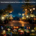 2er Set Solar Gartenleuchten mit 120 LED & 8 Leuchtmodi – Wasserdichte Außenbeleuchtung für Garten & Terrasse – Bild 7