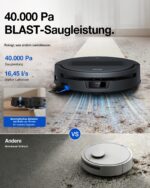 ECOVACS DEEBOT T90 MAX PRO Saugroboter mit Wischfunktion – 40.000 Pa Saugkraft & Heissswasser-Mopp – Bild 4