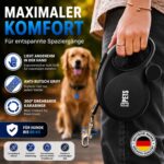 CORTES PETS Rollleine 8M für Hunde bis 50 kg – Ausziehbar mit Kotbeutelhalter & Soft-Grip – Bild 4
