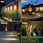 NIORSUN LED Gartenbeleuchtung 4er-Pack – Warmweiss 3000K IP67 Wasserdicht mit 17m Kabel – Bild 2