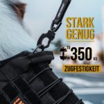 OneTigris Hundeleine 51cm mit Bungee-Ruckdämpfer – Reflektierend für Spaziergänge & Radfahren – Bild 3