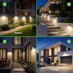 nipify 4er Set Solarlampen mit Bewegungsmelder – Warmweiss & IP65 wasserdicht für Aussen – Bild 6