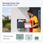 Metzler® Briefkasten Anthrazit mit Zeitungsfach – Personalisiert mit Lasergravur – Bild 7