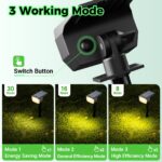 LOTMOS 3er Set Solarstrahler mit 72 LEDs – IP67 Aussenleuchte mit 3 Helligkeitsmodi für Garten – Bild 4
