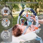 TUMAMA KIDS Spielbogen mit 3 Rasseln – Kontrastreiches Aktivitätsspielzeug für Babys 0–12 Monate – Bild 3
