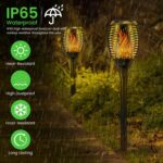 Lafhome Solar Flammenlicht 4er Set mit 33LED – Realistischer Flammeneffekt für Garten & Terrasse – Bild 5