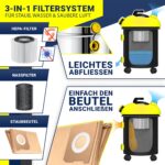 MASKO® Industriestaubsauger 2300W Nass-Trocken mit Push&Clean & Blasfunktion – Bild 9