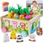 Montessori Holzspielzeug 7-in-1 Bauernhof – Motorik & Lernspiel für 1–3 Jahre