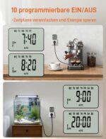2x NOVKIT Digitale Zeitschaltuhr – 10 Programme & Zufallsfunktion für Heimautomation (230V/16A) – Bild 3