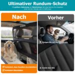 Hundegitter für Auto mit Metallrahmen – Universal Trenngitter für Rücksitz & Kofferraum – Bild 2