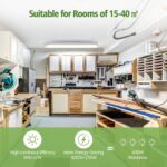 LEZOE LED Deckenleuchte 120cm mit Radar-Bewegungsmelder IP66 – 4200 Lumen Feuchtraumleuchte – Bild 9