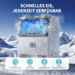 LEADZM Gewerbliche Eismaschine 72kg/24h – Professionelle Eiswürfelbereitung für Restaurants – Bild 6