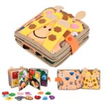 Quiet Book ab 2 Jahren – Montessori Filz Activity Board für Feinmotorik & kognitive Entwicklung