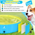 Pourbibi Hundepool 120 x 30 cm – Faltbares Schwimmbecken für grosse Hunde – Bild 2