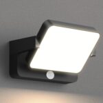 vatato 30W LED Außenwandleuchte mit Bewegungsmelder & schwenkbarem Panel – IP65 Wandlampe