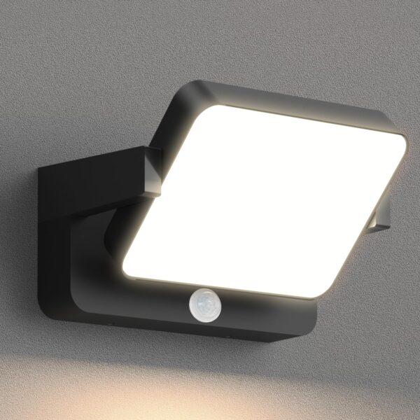 vatato 30W LED Außenwandleuchte mit Bewegungsmelder & schwenkbarem Panel – IP65 Wandlampe