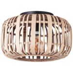 Lightbox Bambus Deckenlampe Ø 32 cm – Boho Deckenleuchte mit natürlichem Lichteffekt – Bild 9