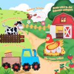 JoyCat Busy Board Bauernhof – 15 Montessori Aktivitäten für Kleinkinder ab 1 Jahr – Bild 6