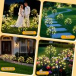 Ninonly Solar Sternleuchten 4er Set mit 80 LED & Fernbedienung – IP65 Weihnachtsdeko für Garten – Bild 7