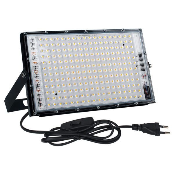 CREATESTAR 150W LED Strahler Warmweiss 15000LM – IP65 Aussenstrahler für Garten & Sportplatz