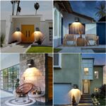 BENMA 8W LED Wandlampe 4er Set – IP65 Innen/Außen, Warmweiß 3000K, Grau – Bild 5
