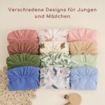 Yukkidds Spannbettlaken 81x41 cm aus 100% Musselin – 3er-Pack für Kinderwagen & Beistellbett – Bild 7