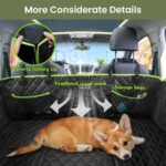 pecute Hundedecke Auto 135 x 63 cm mit Waben-PVC – Wasserdicht & rutschsicher für grosse Hunde – Bild 6