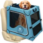 Snagle Paw Faltbare Hundebox für Auto – Rückbank Transportbox mit Metallrahmen für Mittel-/Grosshunde
