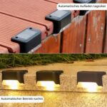 Fohil Solar-Treppenleuchten 16er Set – LED Außenbeleuchtung für Treppen & Balkon – Bild 2