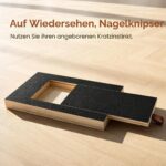 Linzerry Kratzbrett für Hunde 35x25cm mit Leckerlibox & 4 Ersatzblättern – Natürliche Krallenpflege – Bild 9