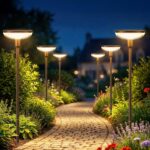 JOYCREATOR 6er Set Solarleuchten Garten 1000 mAh – 40 Lumen Warmweiss mit Erdspiss