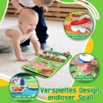 ZOOI Busy Board Montessori Spielzeug ab 1 Jahr – 9-in-1 Activity Book für Kleinkinder – Bild 4