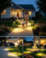 NIORSUN Solarleuchten 8er Set – 3 Farbtemperaturen & Linsentechnik für Garten & Gehweg – Bild 8