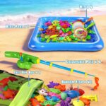 CozyBomB Angelspiel Magnetisch 56-teilig – Planschbecken & 4 Angeln für Kinder – Bild 5