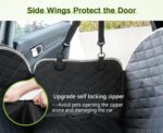 pecute Hundedecke Auto 146×136 cm – Rückbanksitzer mit Seitenschutz & Sichtfenster – Bild 6