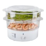 Classic Cuisine Elektro-Dampfgarer mit Timer – Multifunktionales Dampfgerät für gesunde Küche