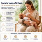 Totsy Baby Mini Stillkissen 26x16 cm – Kompaktes Armkissen zum Stillen & Fläschchen geben – Bild 3