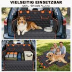 JOEJOY Kofferraumschutz Hund 185x105 cm – Wasserdichte Hundedecke mit Seitenschutz für SUV & Kombi – Bild 7