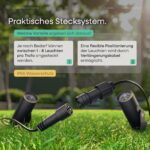 Scandinavian home Lysea 4er Set LED Gartenstrahler 12V – IP65 Warmweiß Gartenbeleuchtung – Bild 2
