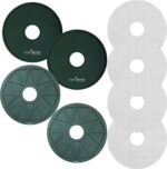 Bright Kitchen Silikon-Dörrblätter für Nesco – 4er Set mit Randlippen für Flüssigkeiten