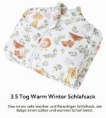 Chilsuessy Baby Schlafsack 3.5 Tog Winter – Ganzjahres Schlafsack für Neugeborene & Kleinkinder Grösse S – Bild 3